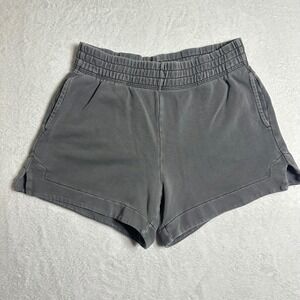 Aerie Womens Gray Lounge Shorts M Elastic Waistband Pockets Soft Athleisure Cozy